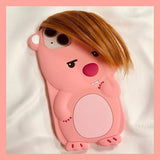 iPhone Mobile phone case Beautiful fun funny Bear phone case Durable drop resistant soft silicon phone case