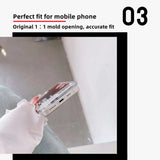 Phone case Cola Quicksand iPhone15 phone case Fun fun transparent phone case