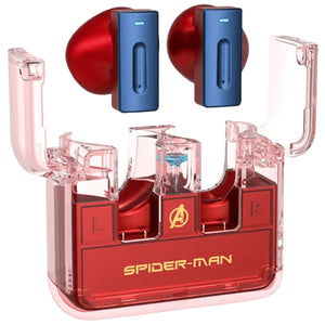 Super Hero Iron Man/Spider Man/Captain America wireless Bluetooth Headphone, 1 piece BT5.3 low latency gaming headset, TWS hi-Fi stereo sound quality transformer Earphone with microphone Gaming Travel sports Headphones