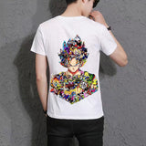 Goku puzzle High appearance level Trend T-shirt cute and handsome characters(The real product is more delicate than the picture.)