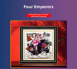 Four Emperors handsome cartoon handicraft 3D drawing (for couples, birthday gifts, portraits)