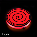 Uchiha Sasuke The Sharingan Car 7 Color Changing Intelligent Sensing Coasters