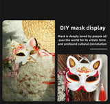 fox modelling handsome cartoon handmade DIY mask（Can be used as a Halloween costume, costume party mask）