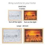 Straw Hat Pirates line light painting small night light Atmosphere Nordic modern square photo frame
