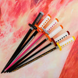 Kamado Tanjirou/Agatsuma Zenitsu Samurai sword katana weapon size particle assembly blocks(300-400PCS)