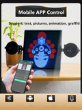 Fun And Cool HD LED DIY Graffiti Emoticons Text Color Car Display Screen Emoticons Light（Sharingan）