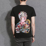 Gaara puzzle High appearance level Trend T-shirt cute and handsome characters(The real product is more delicate than the picture.)