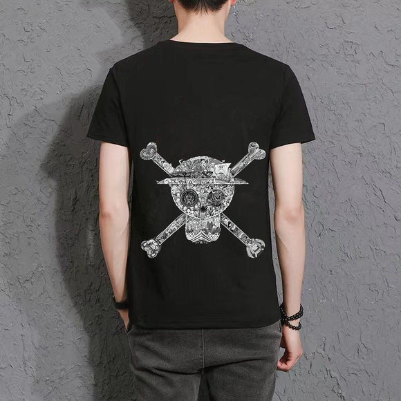 Skull puzzle High appearance level Trend-shirt cute and handsome anime characters (The real thing is more delicate than the picture.)