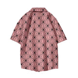 Tanjirou/Nezuko Shirt Summer new loose shirt COS printed shirt Youth casual trend all-matching shirt
