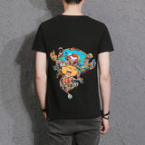 Chopper puzzle High appearance level Trend-shirt cute and handsome anime characters (The real thing is more delicate than the picture.)