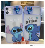 Stitch Apple silicone crash-resistant mobile phone stents phone case(Suitable for various iPhone models，When buying please Notes your iPhone model)