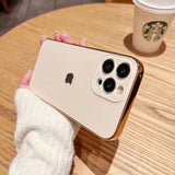 Apple nano material electroplated mobile phone case（Without Affecting the Magnetic Suction Charging）
