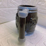 Luffy Wooden Bucket mug Ceramic mug Large capacity water cup with handle