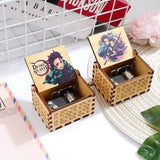 Kamado Tanjirou/Kamado Nezuko handmade wooden music box Music box creative music box (send lover, send friends, send relatives)