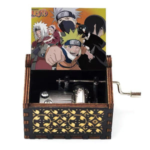 Uchiha Sasuke/Hatake Kakashi handmade wooden music box Music box creative music box (send lover, send friends, send relatives)