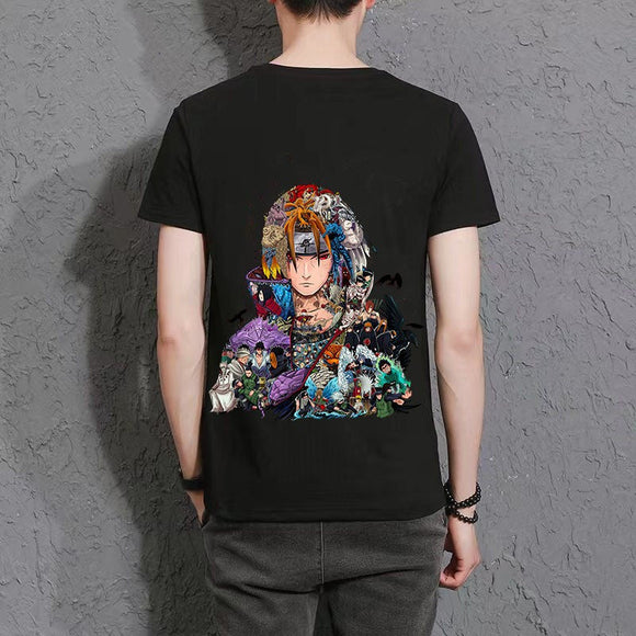 Uchiha Itachi puzzle High appearance level Trend T-shirt cute and handsome anime characters(The real thing is more delicate than the picture.)