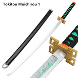 Kamado Tanjirou/Agatsuma Zenitsu COS Katana Character 1:1 Wood Knives Wooden Sword Are Cool Props