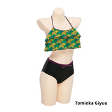 Nezuko/Tanjirou/Zenitsu/Giyuu Cosplay lovely sexy woman bikini swimwear