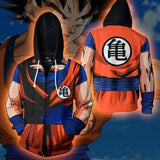 Son Goku cos Hoodie casual spring and autumn coat with hood  (Both boys and girls can wear it)