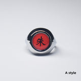 Itachi/Orochimaru/Obito/Pain Akatsuki Set A metal ring（The adjustable、But when the necklace）