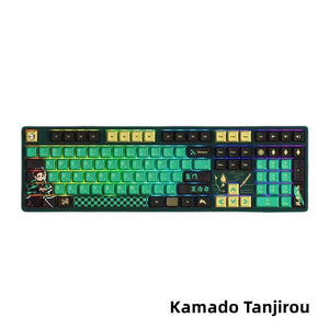 Tanjirou/Nezuko Mechanical Keyboard Three-mode wireless RGB backlit gaming office desktop esports Keyboard