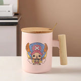 Luffy/Chopper/Zoro/Sanji Mug Gift Box Set Ceramic mug with lid Spoon (gift between couples, for friends and relatives)