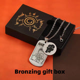 Sasuke/Kakashi/Jiraiya Fashion handsome titanium steel metal necklace pendant