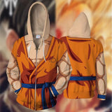 Son Goku cos Hoodie casual spring and autumn coat with hood  (Both boys and girls can wear it)