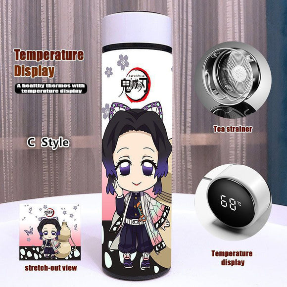 Kamado Tanjirou/Kamado Nezuko Intelligent 500ML leakproof stainless steel insulated water cup (temperature display)