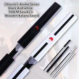 Uchiha Sasuke black And white 104CM Sasuke's Wooden Katana Sword