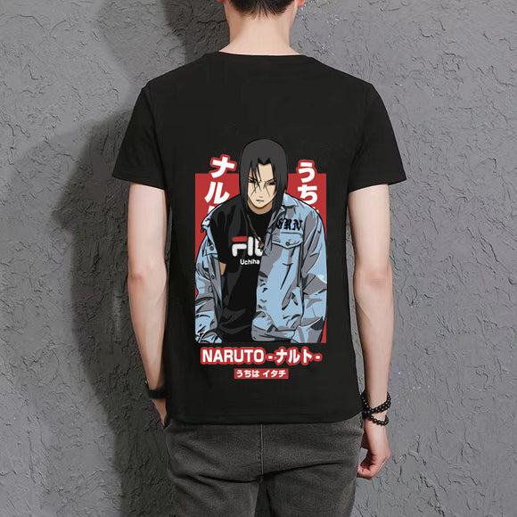 【14】Uchiha Itachi3 High appearance level Trend T-shirt cute and handsome anime characters(The real thing is more delicate than the picture.)