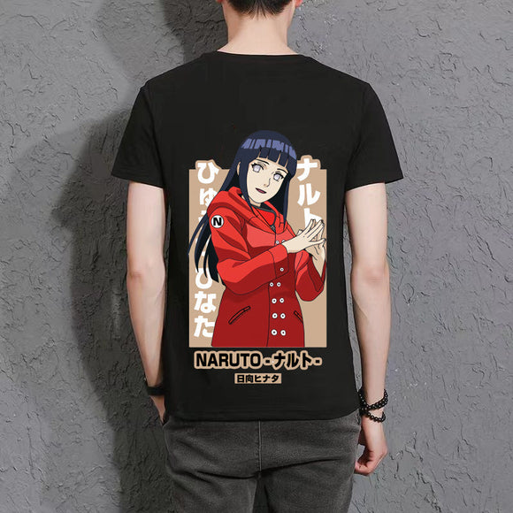 【22】Hyuga Hinata High appearance level Trend T-shirt cute and handsome anime characters(The real thing is more delicate than the picture.)