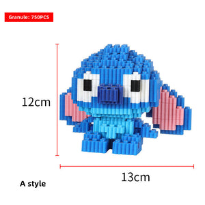 Stitch/Angel modelling lovely cartoon Character model building block assembly toy