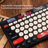 Luffy/Zoro/Chopper wireless bluetooth keyboard and mouse suite For desktop laptop, easy to carry, easy to work（Buy keyboard now and get 1 free phone case for $19, today only! Please contact customer service after purchase）