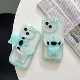 Stitch Apple silicone crash-resistant Men and women lovers phone case (Suitable for various iPhone models，When buying please Notes your iPhone model)