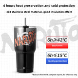 Uzumaki Stainless Steel Mug Tidal current Thermos Cup Capacity 850ml (Suitable for Students, adults)