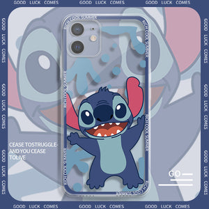 Stitch Apple silicone crash-resistant phone case(Suitable for various iPhone models，When buying please Notes your iPhone model)