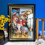 Going Merry/Thousand Sunny handsome cartoon handicraft 3D drawing (for couples, birthday gifts, portraits)