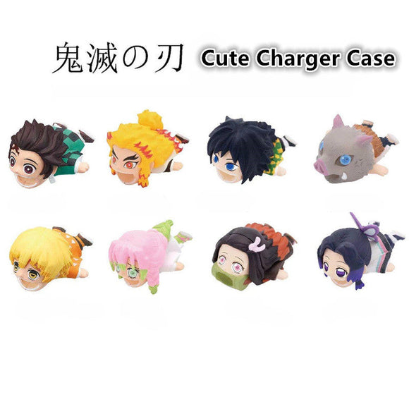 Kamado Tanjirou/Agatsuma Zenitsu Cute And Fun Model Charger Cover Protects Charging Head