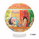 Luffy/Zoro lovely cartoon handmade DIY puzzle little night light（Adjustable brightness by voice control, which is the best gift for family and friends.）