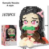 Kamado Tanjirou/Kamado Nezuko Fun Character model building block assembly toy
