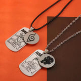 Sasuke/Kakashi/Jiraiya Fashion handsome titanium steel metal necklace pendant