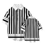 Tanjirou/Nezuko Shirt Summer new loose shirt COS printed shirt Youth casual trend all-matching shirt
