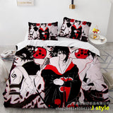 Sharingan Comfortable Home Textile Polyester Bedding 3 Sets（Complimentary bed hanging cloth）