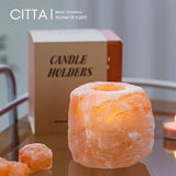 CITTA Christmas atmosphere Himalayan rock candle holder incens candle（Household indoor decoration with fragrance and holiday atmosphere）