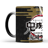 Kamado Tanjirou/Agatsuma Zenitsu Mug Ceramic Heated Water Gradient Magic Coffee Mug cup(Serve with lid and spoon)