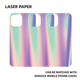 Apply to iPhone transparent mobile phone shell the dazzle light laser paper