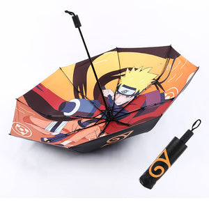 Uchiha Sasuke Knife katana Umbrella Long Handle Umbrella Creative Samurai Personality Sunscreen SunshadeFolding Umbrella