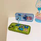 Stitch Apple silicone crash-resistant mobile phone stents phone case