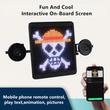 Fun And Cool HD LED DIY Graffiti Emoticons Text Color Car Display Screen Emoticons Light（Sharingan）